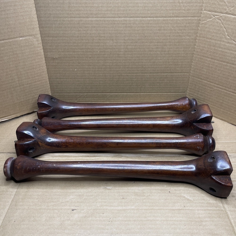 Set of 4 Vintage Solid Wood Table Legs 18" Furniture Replacement Tapered Feet